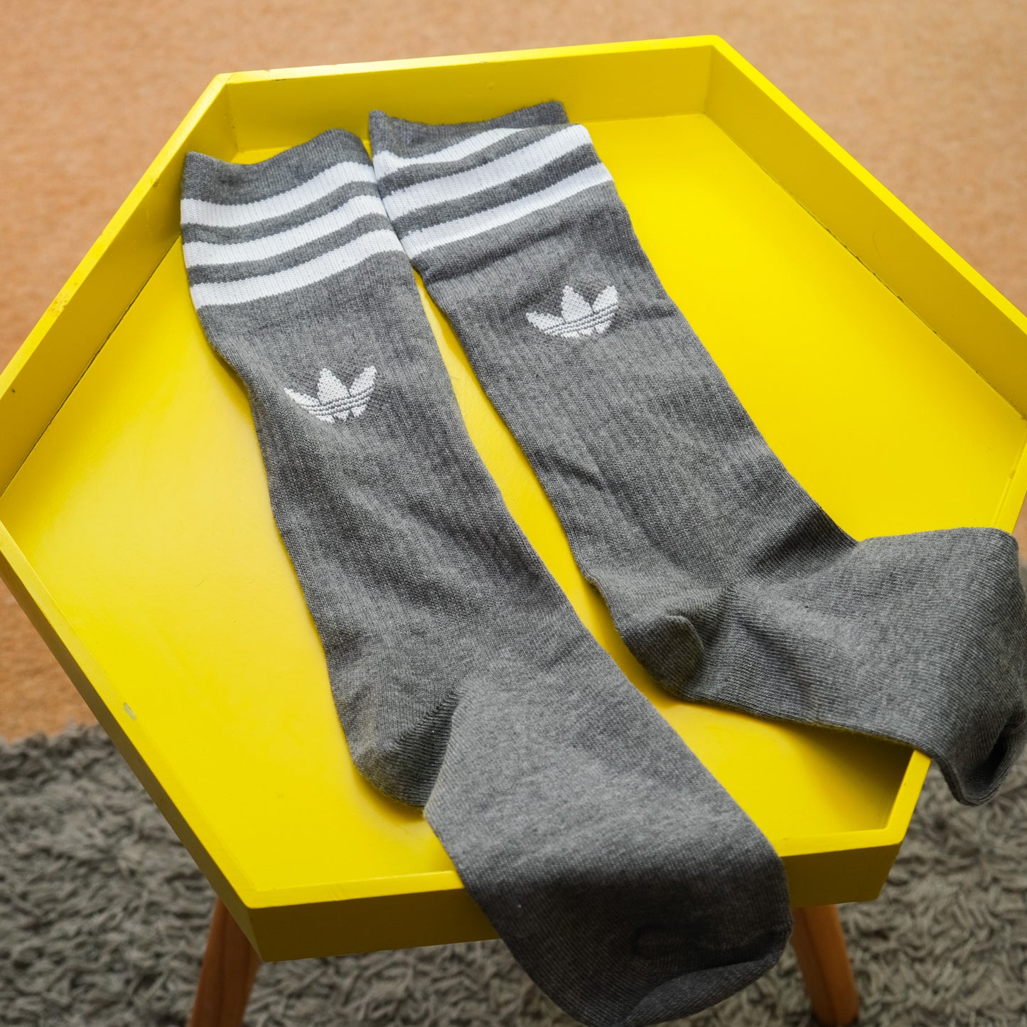 Dark Grey Adidas Crew Socks