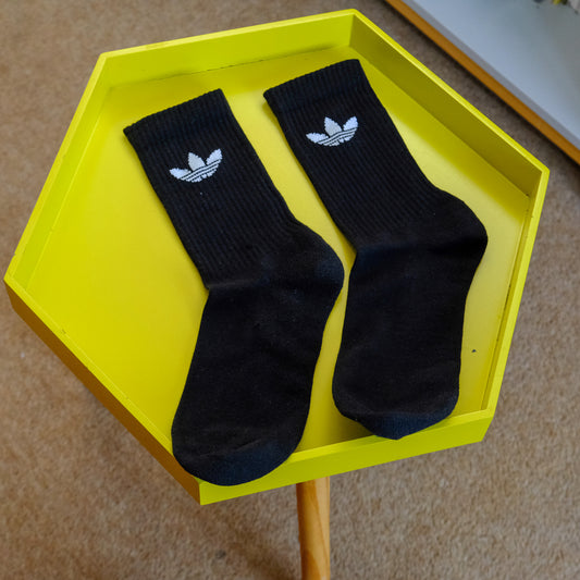 Adidas Crew Socks (design 3 - black)