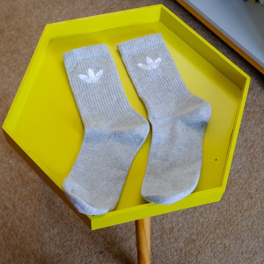 Adidas Crew Socks (design 3 - grey)