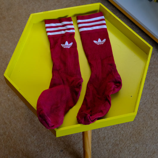 Adidas Crew Socks (design 1 - red)